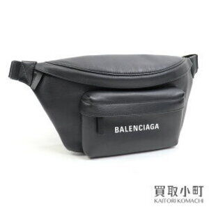 Balenciaga Logo Belt Pack Noir Black Calfskin Body Bag Waist Bum BELTPACK